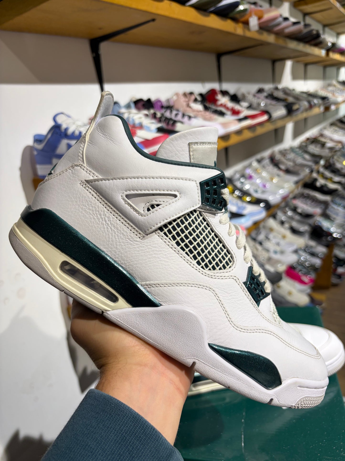 Air Jordan 4 Oxidised Green UK 9