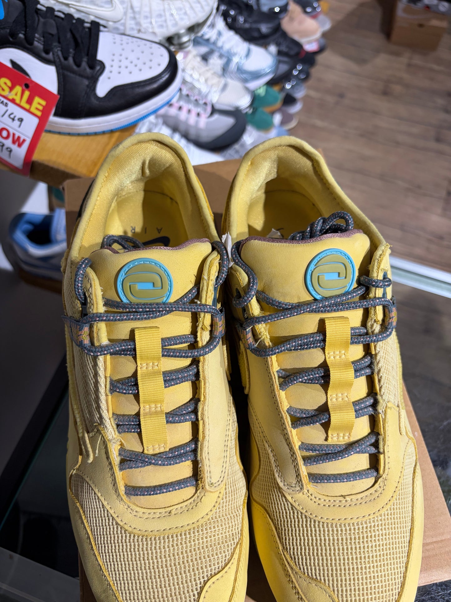 Nike Air Max 1 x Travis Scott Cactus Jack Saturn Gold UK 10