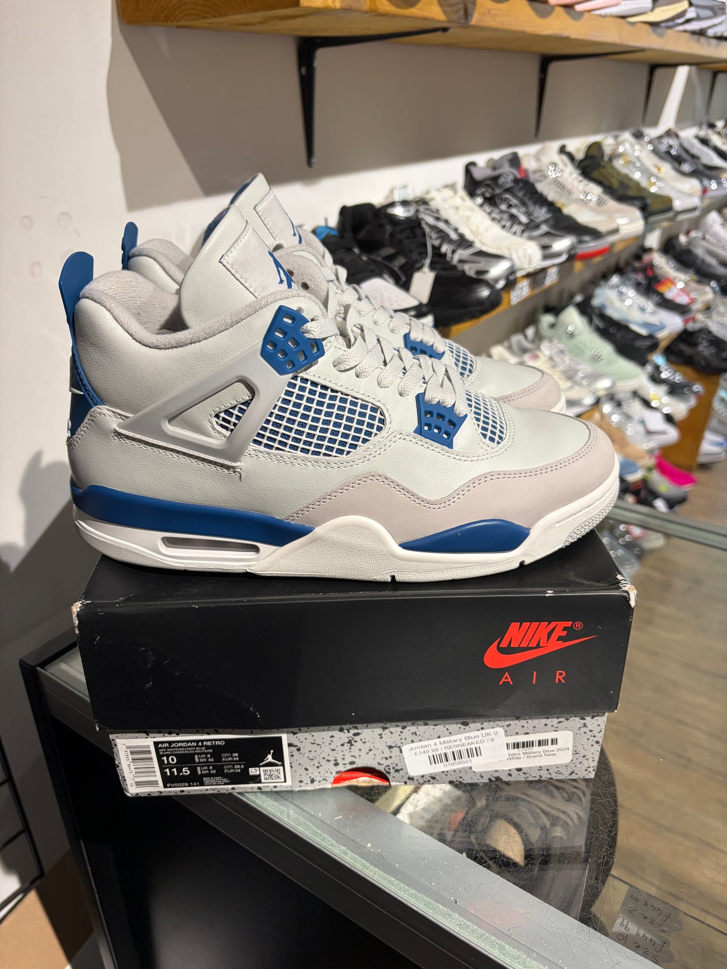 Jordan 4 Military Blue UK 9