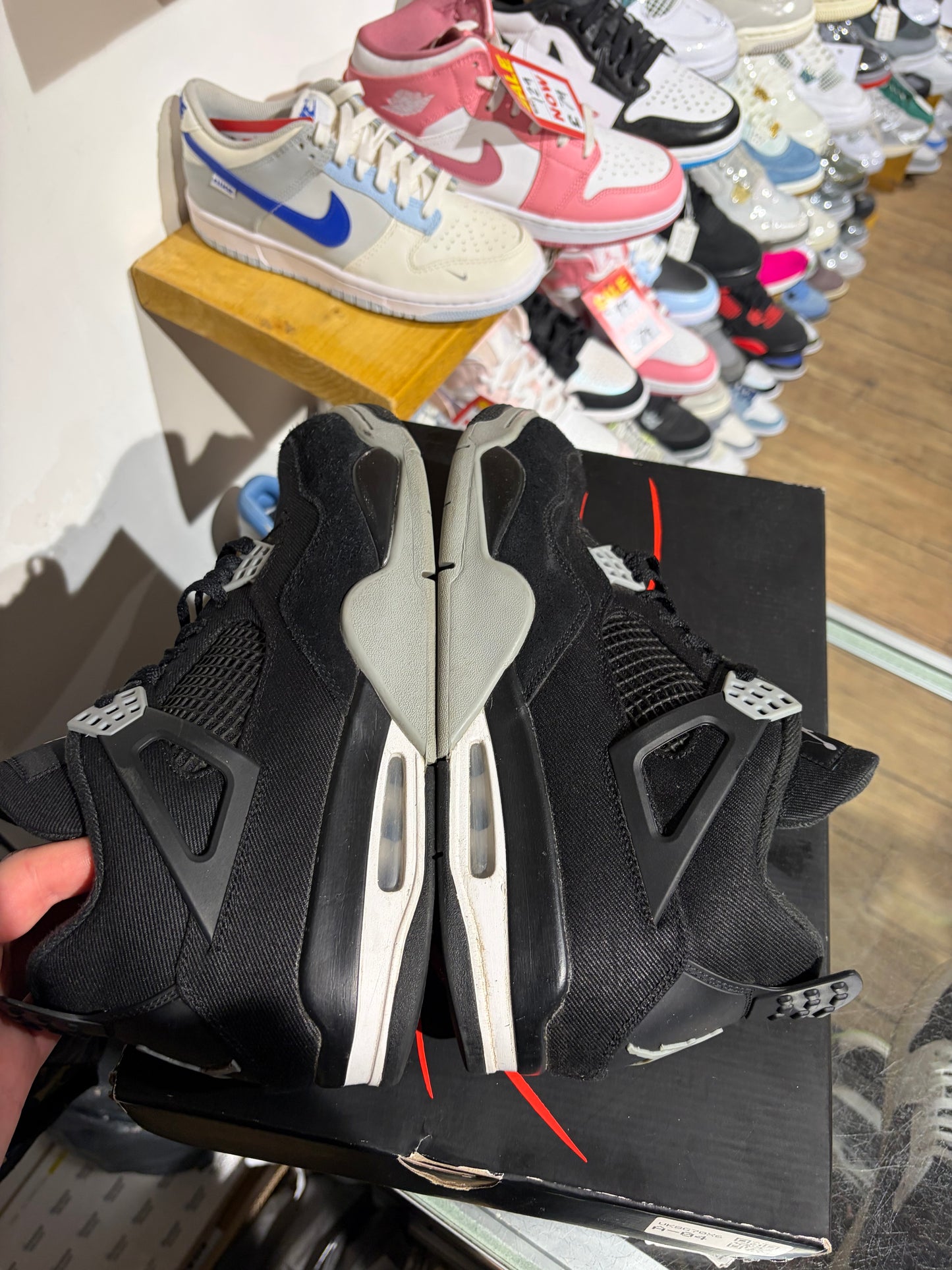 Jordan 4 Black Canvas UK 10.5