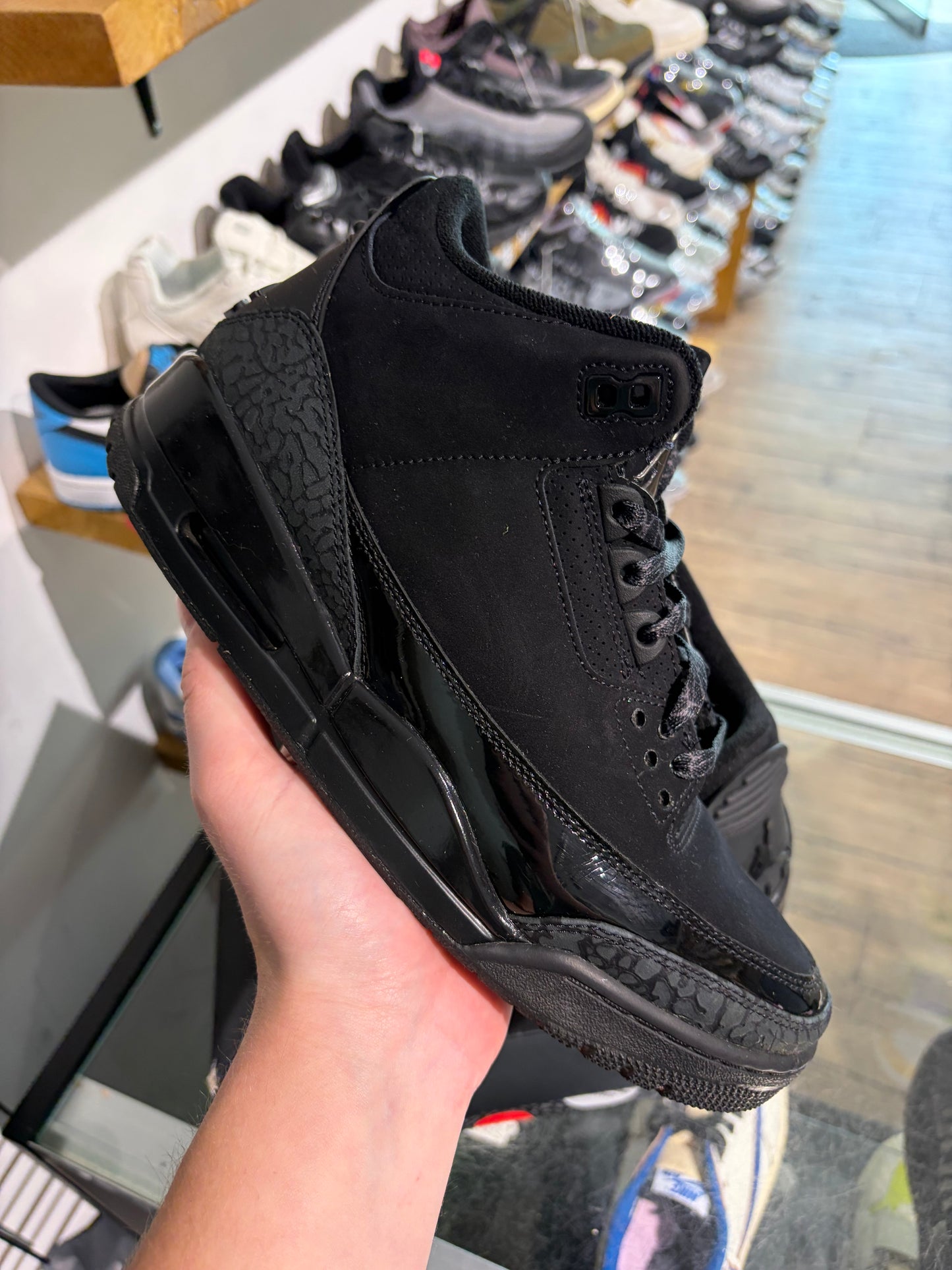 Jordan 3 Black Cat UK 8