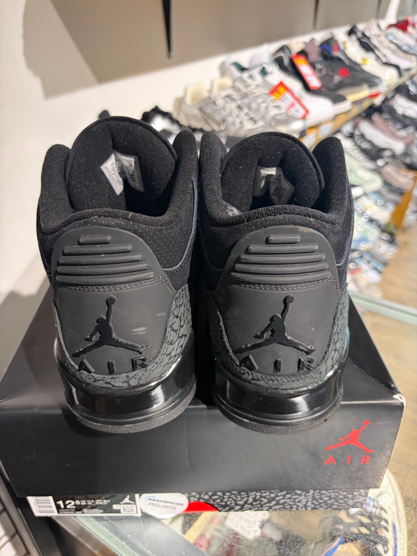 Jordan 3 Black Cat UK 11.5 #227