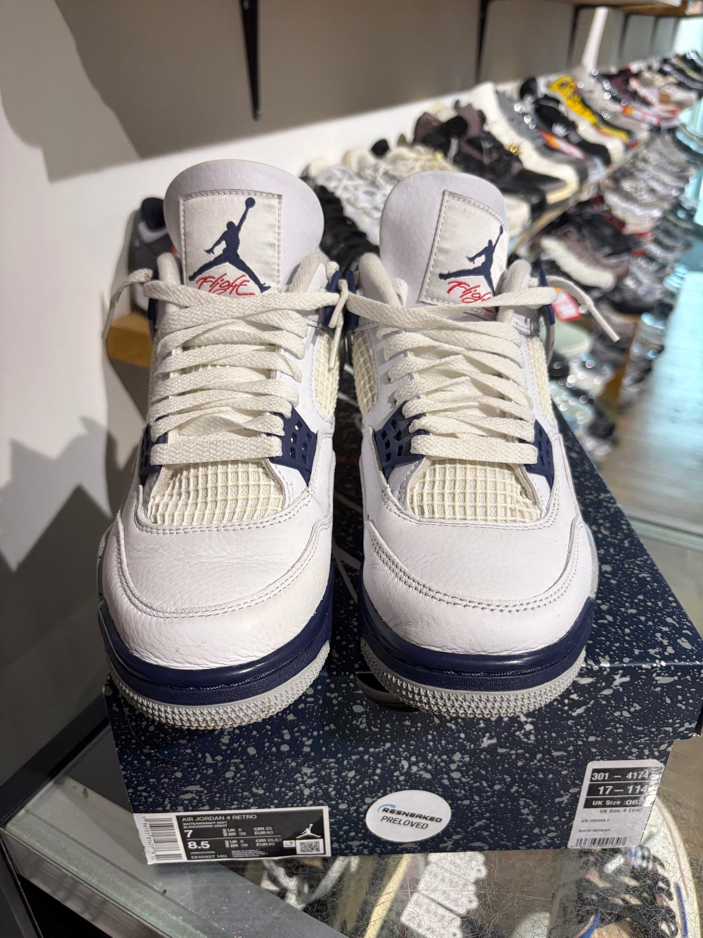 Jordan 4 Midnight Navy UK 6 #178