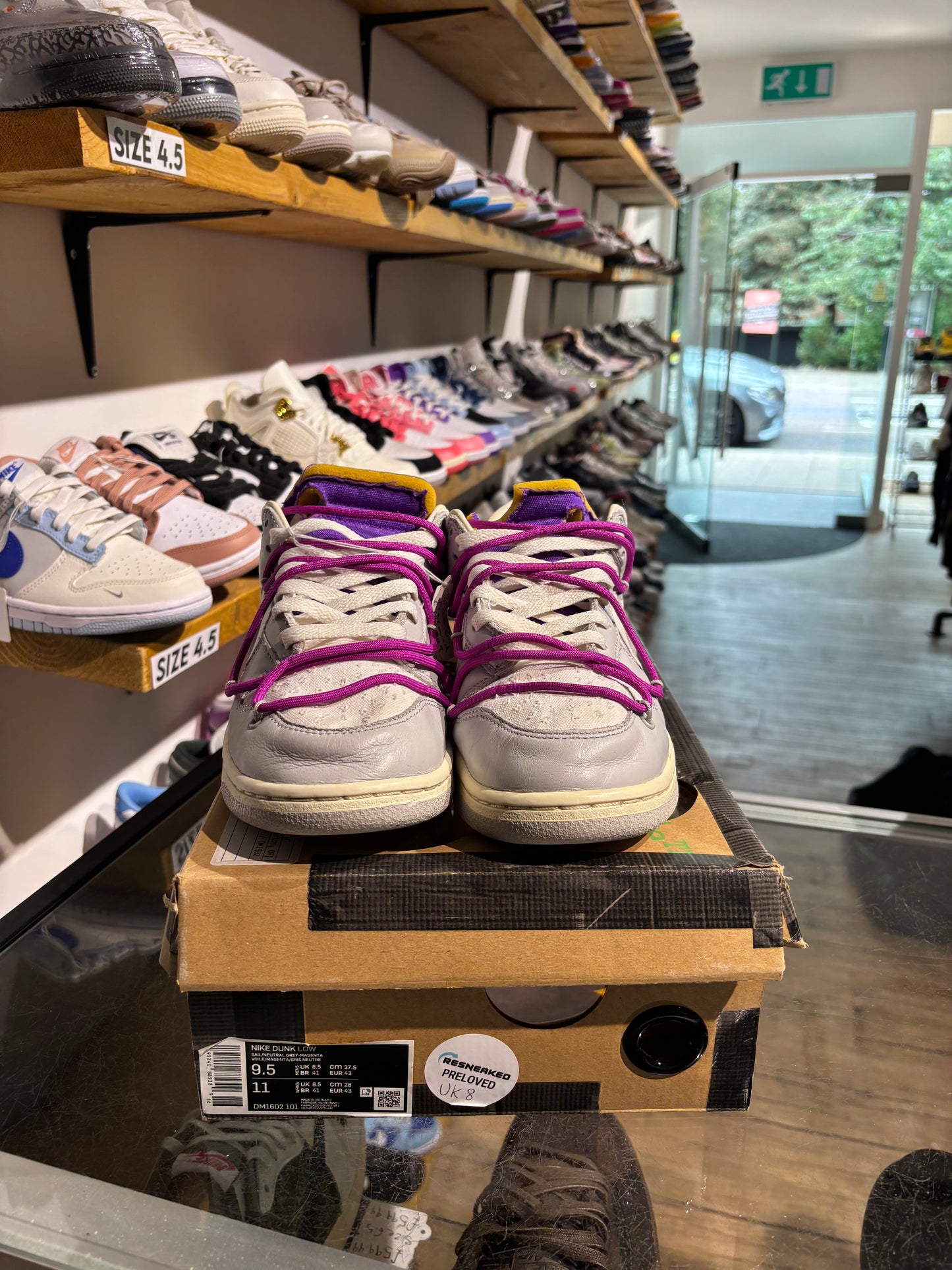 Off White Nike Dunk Low Lot 24 UK 8