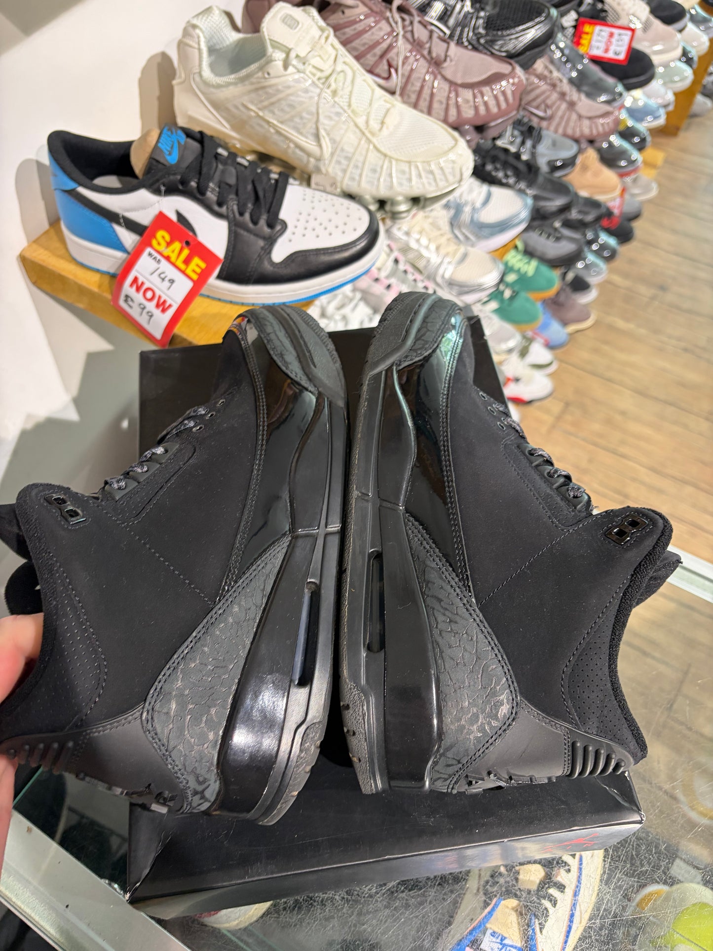 Jordan 3 Black Cat UK 8.5