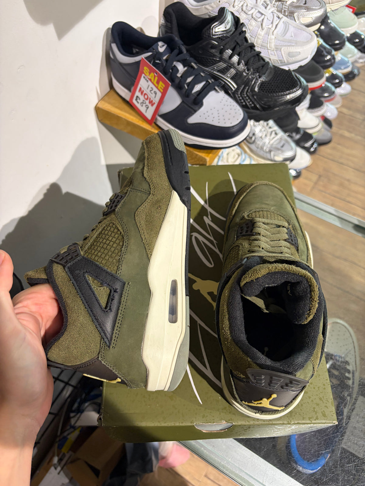 Jordan 4 Olive Craft UK 6.5 #219