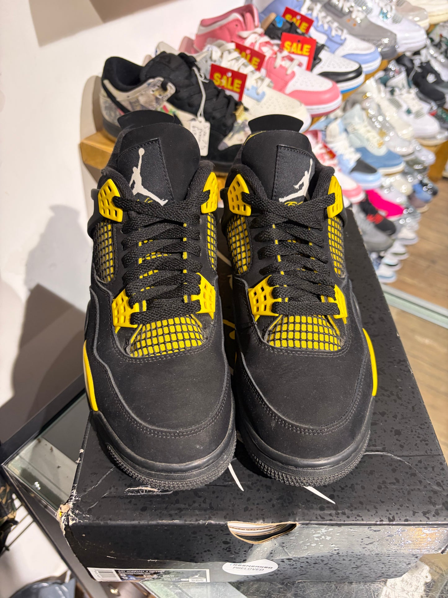 Nike Air Jordan 4 Yellow Thunder UK 7