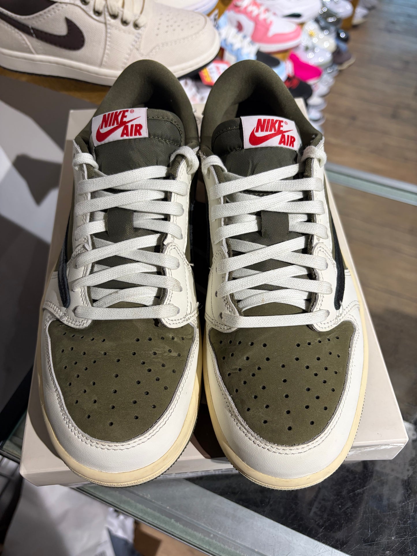 Air Jordan 1 Low Travis Scott Medium Olive UK 7