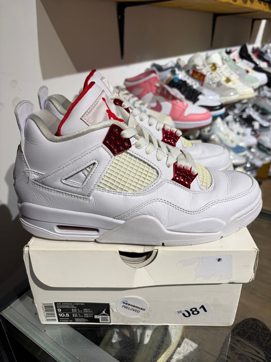 Jordan 4 Red Metallic UK 8