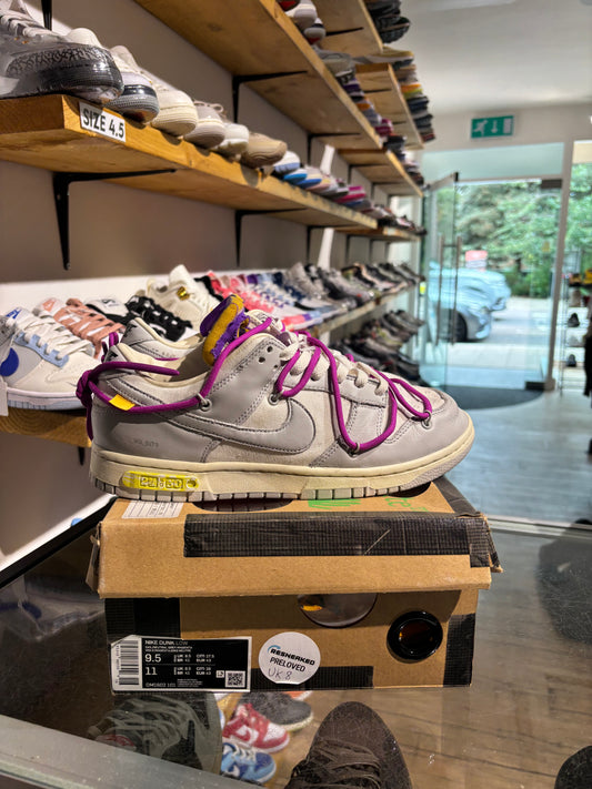 Off White Nike Dunk Low Lot 24 UK 8