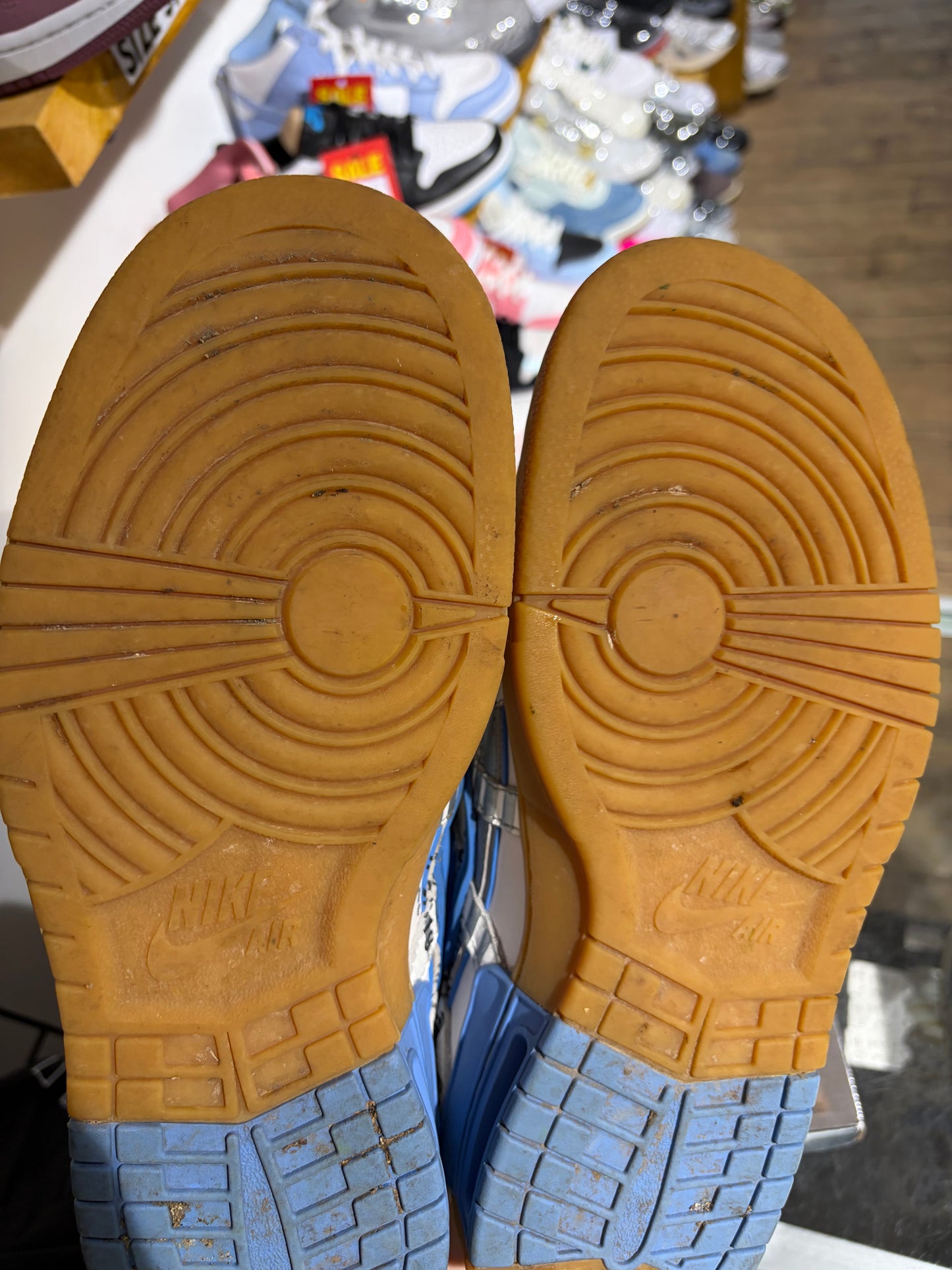 Nike x Off-White Rubber Dunk UNC UK 10