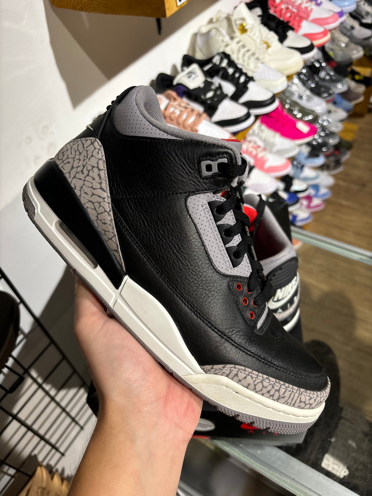 Air Jordan 3 Black Cement UK 9.5