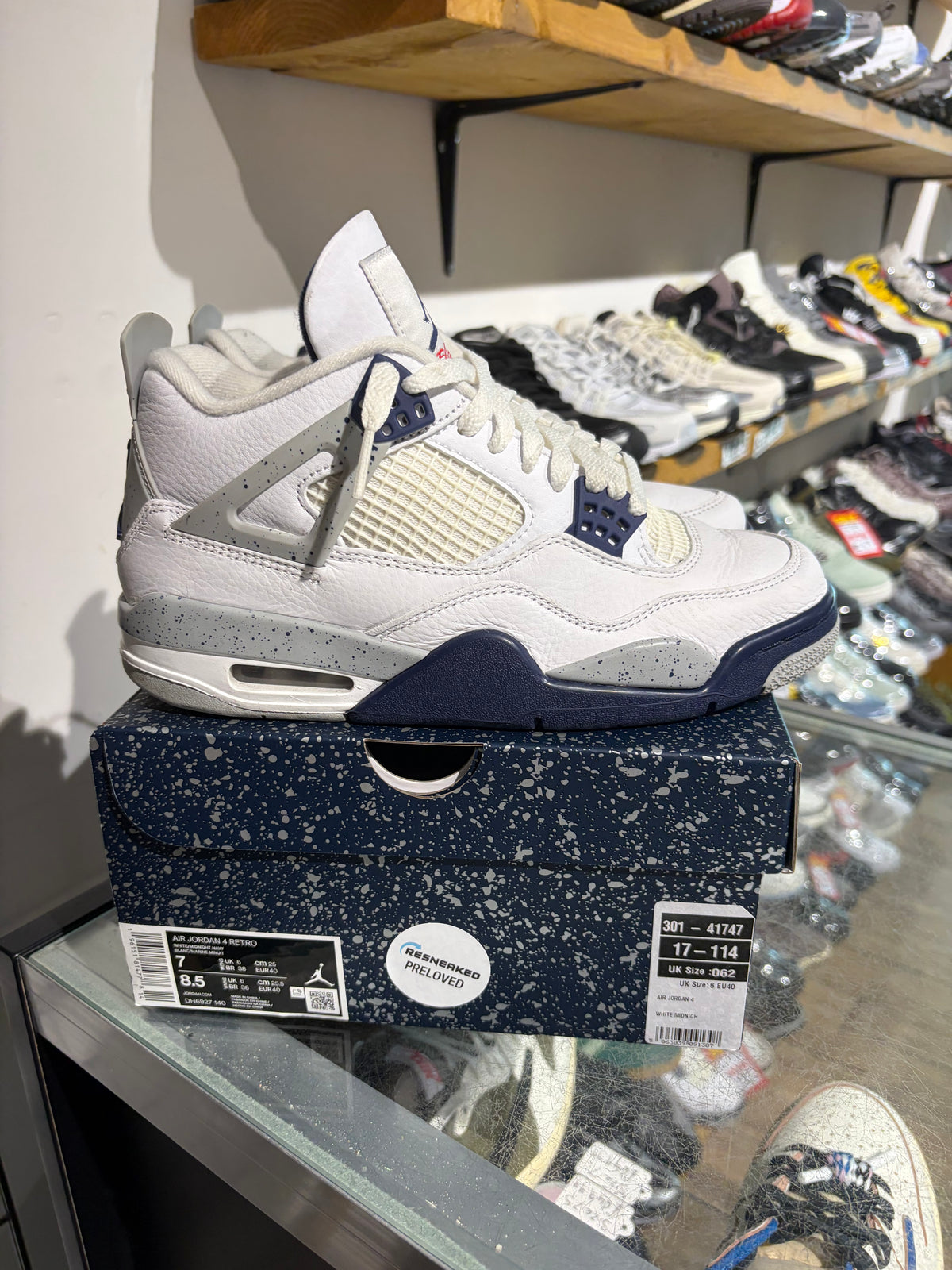 Jordan 4 Midnight Navy UK 6 #178