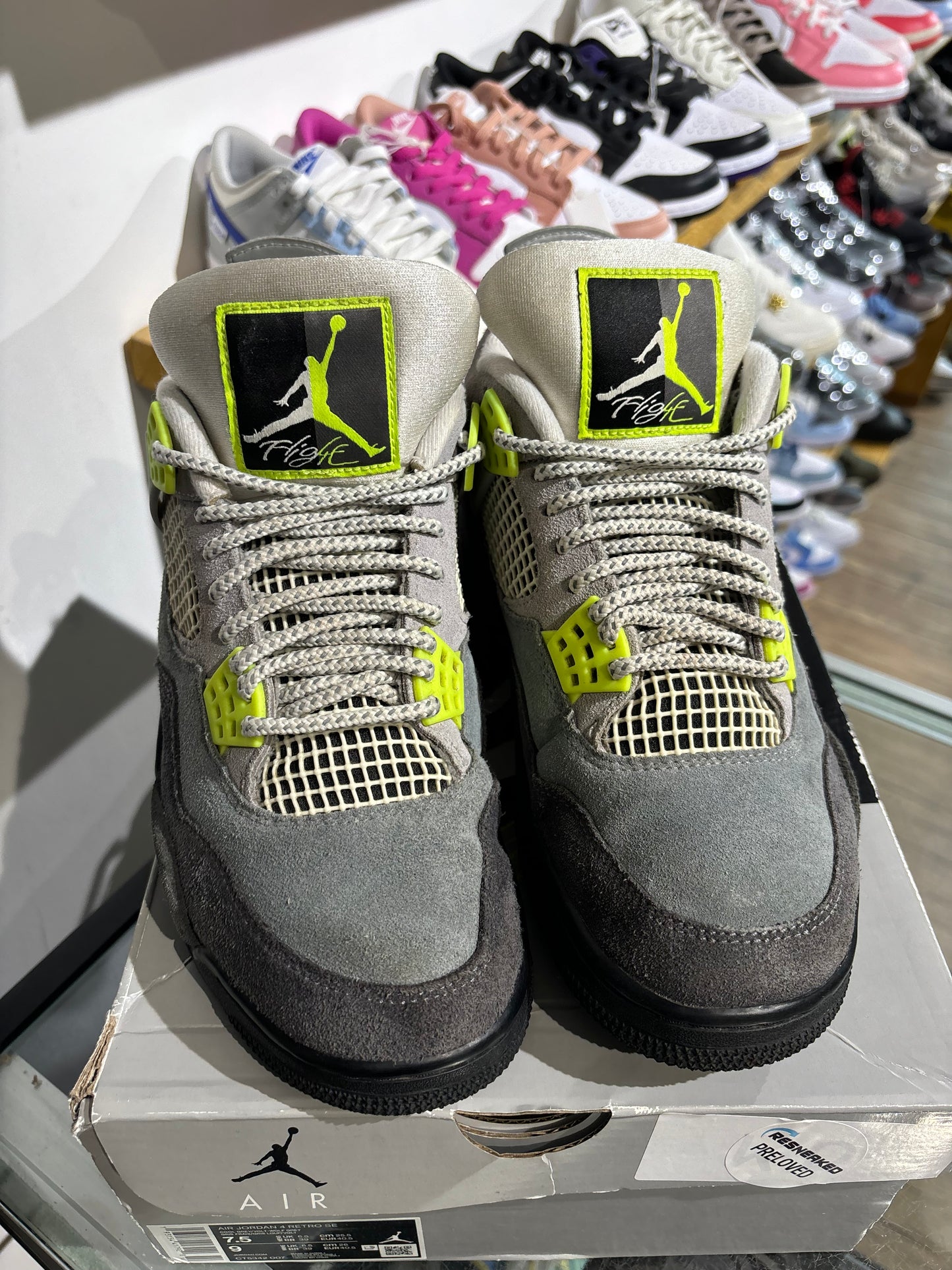Jordan 4 Neon UK 6.5