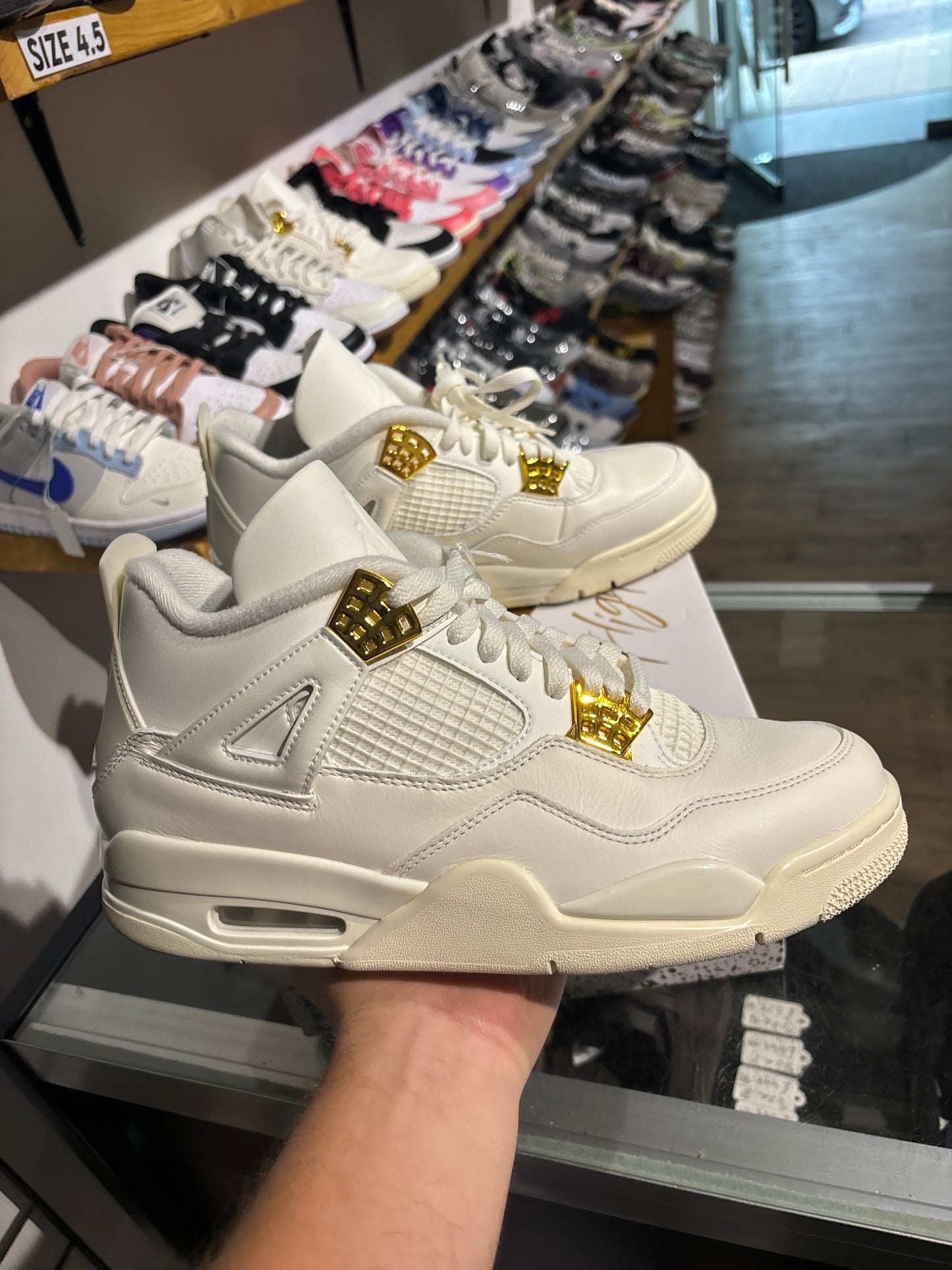 Nike Air Jordan 4 Metallic Gold (W) UK 8
