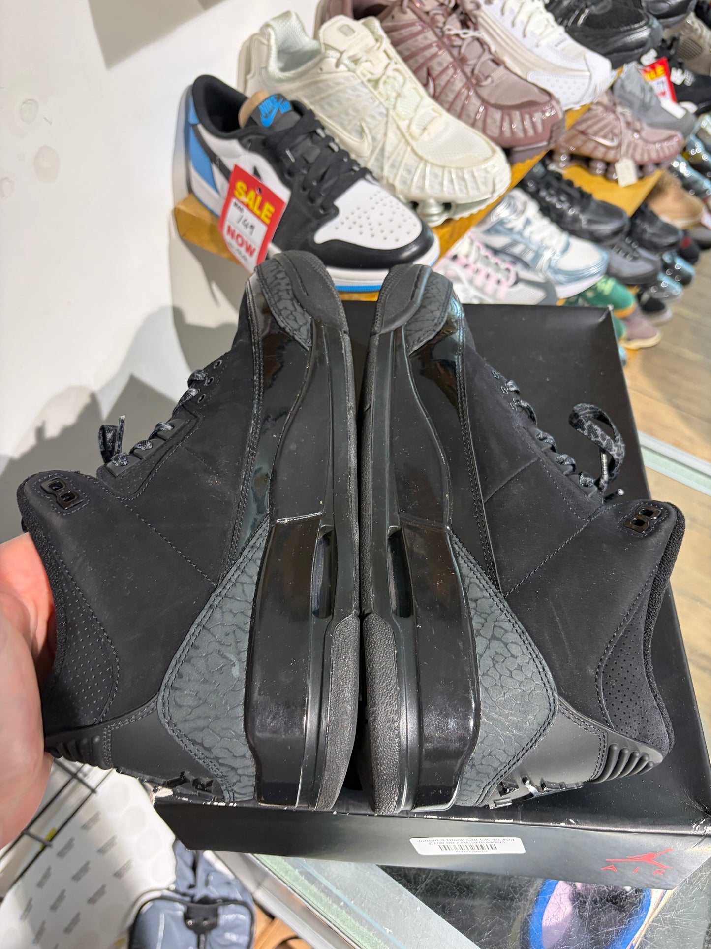 Jordan 3 Black Cat UK 10 #24
