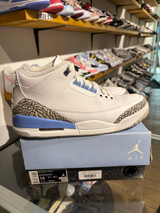 Jordan 3 UNC UK 13