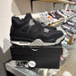 Jordan 4 Black Canvas UK 8.5 #225