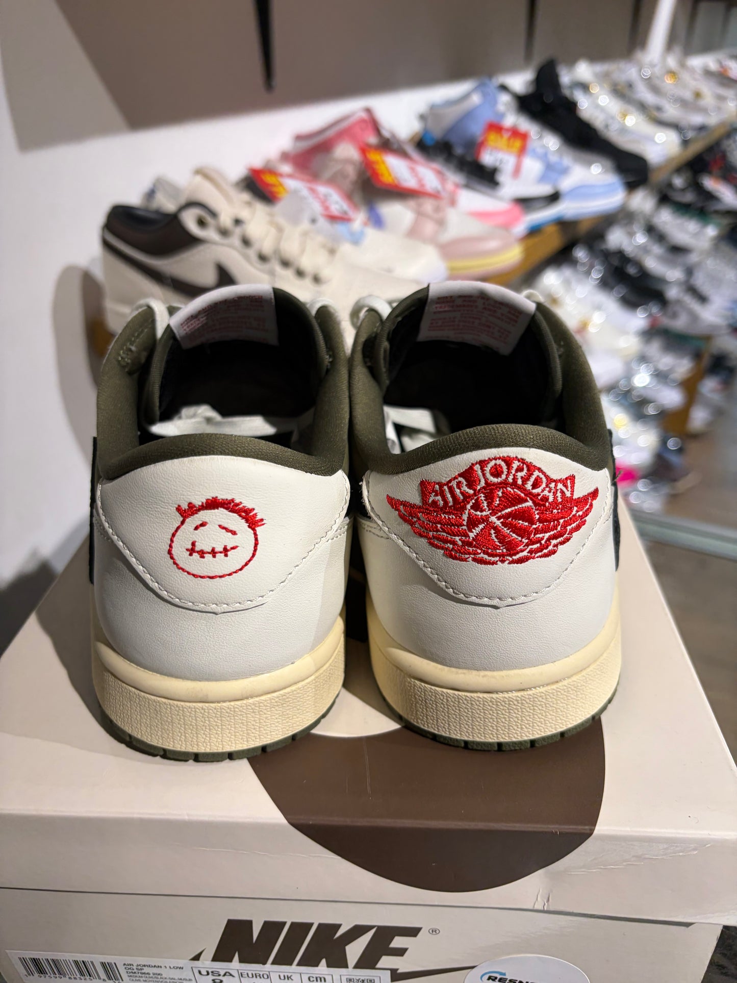 Air Jordan 1 Low Travis Scott Medium Olive UK 7