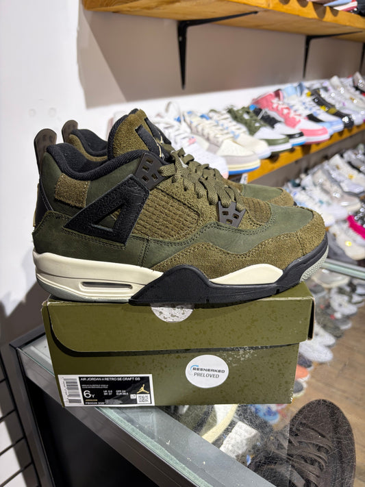 Jordan 4 Olive Craft GS UK 5.5