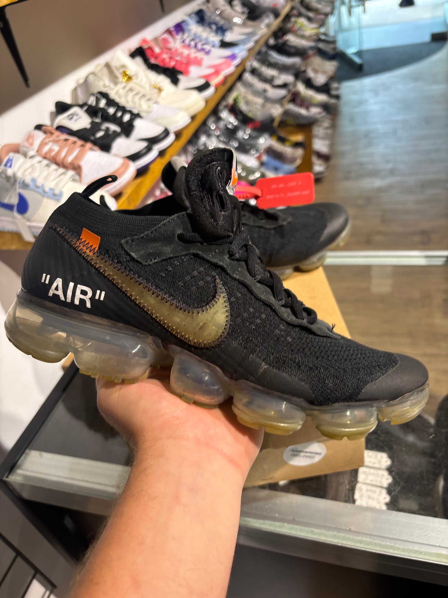 Nike AirMax Vapormax Black Off White UK 8