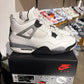 Nike Air Jordan 4 White Cement UK 8