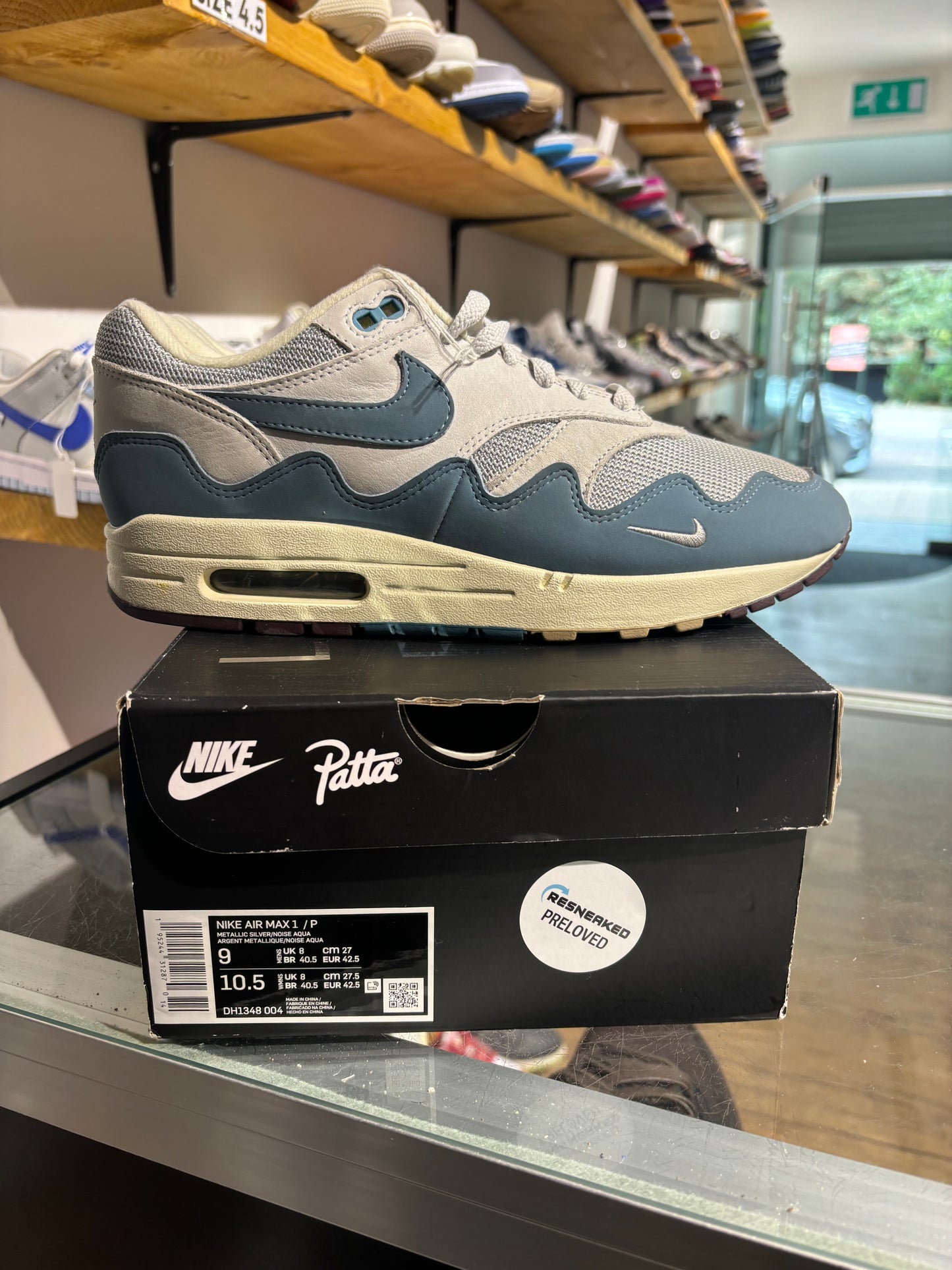 Air Max 1 Patta Aqua UK 8