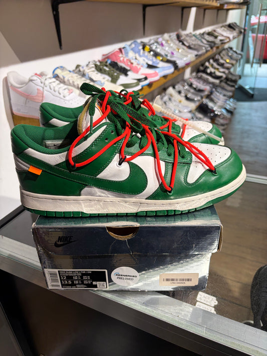 Nike Dunk Low x Off-White Pine Green UK 11
