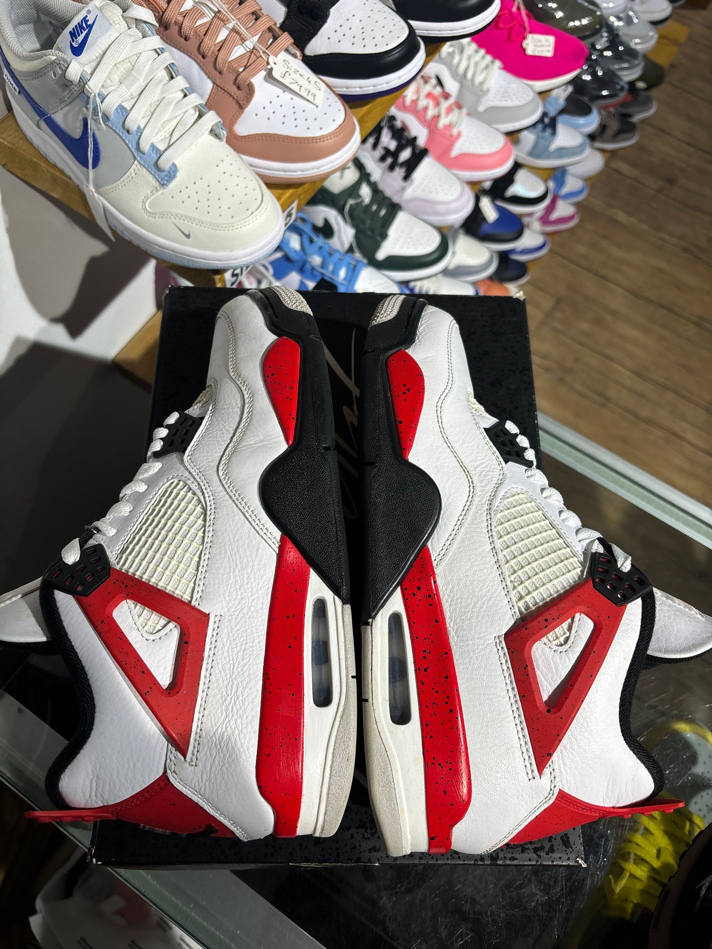 Air Jordan 4 Red Cement UK 8
