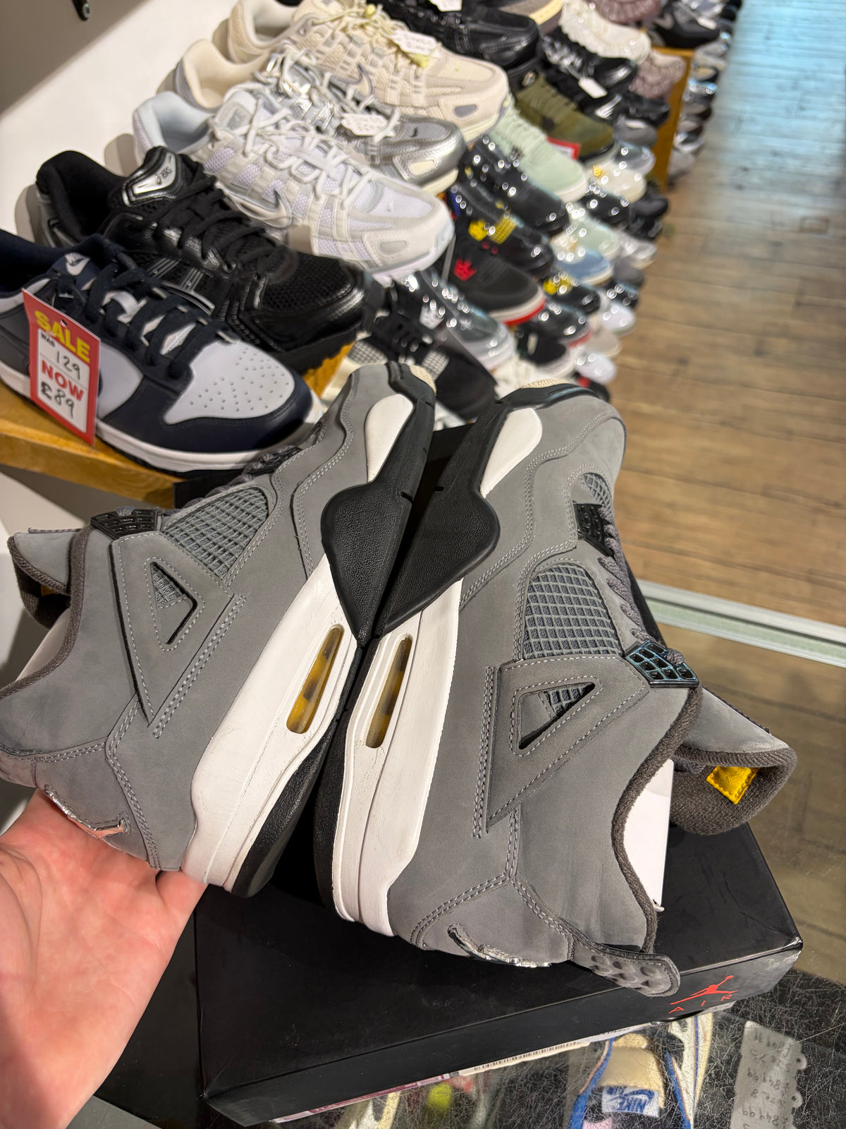 Jordan 4 Cool Grey UK 9 #199