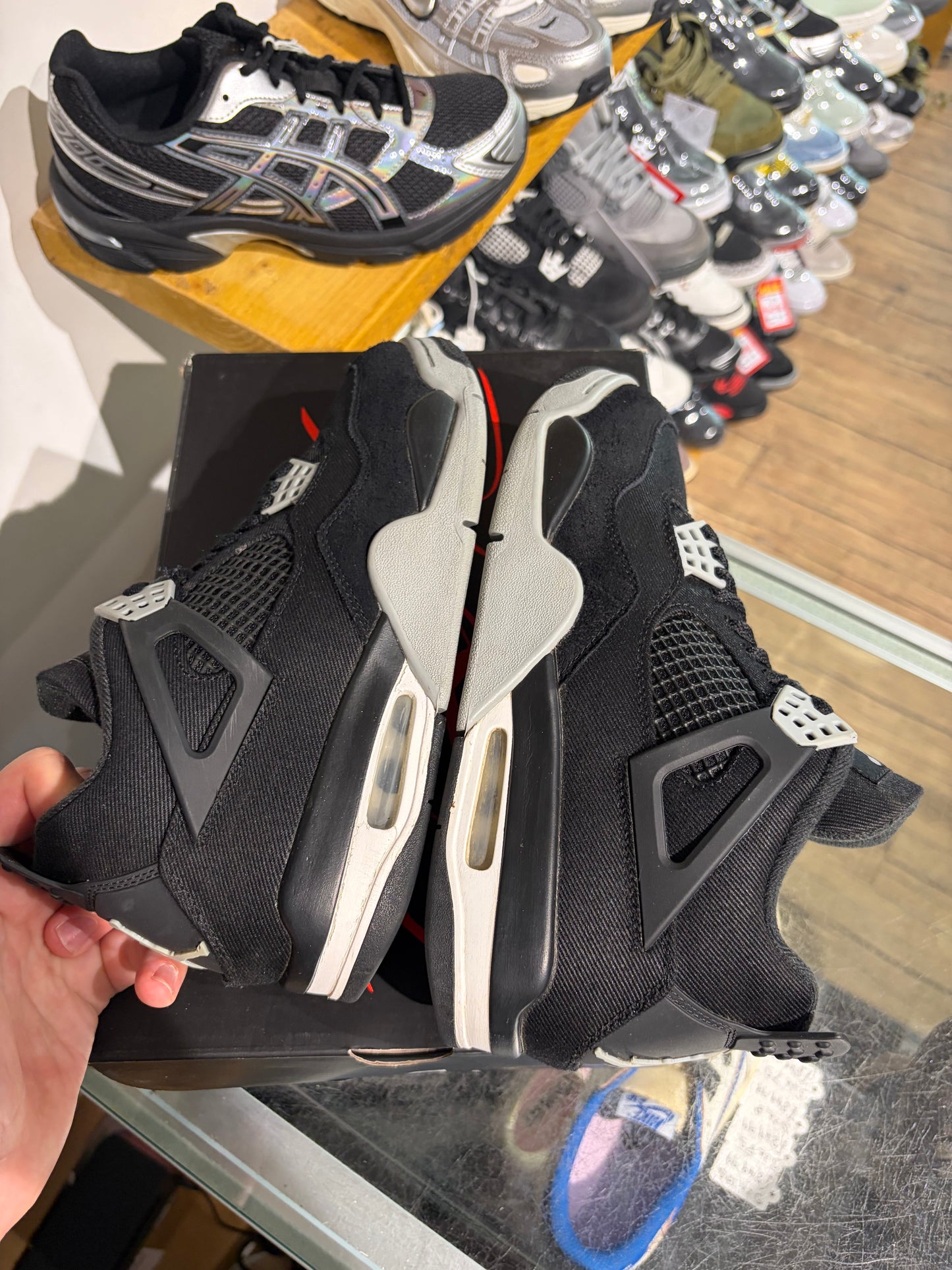 Jordan 4 Black Canvas UK 7 #224