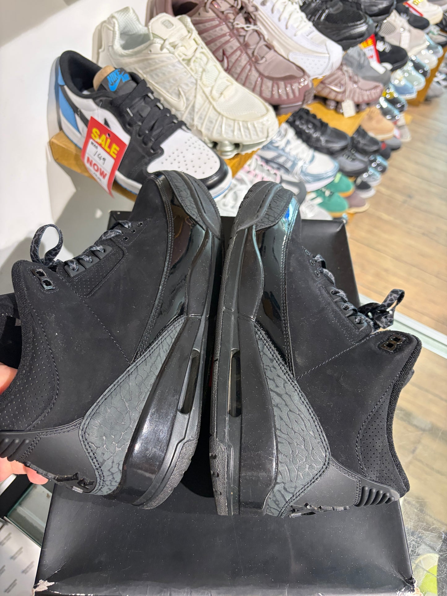 Jordan 3 Black Cat UK 10 #24