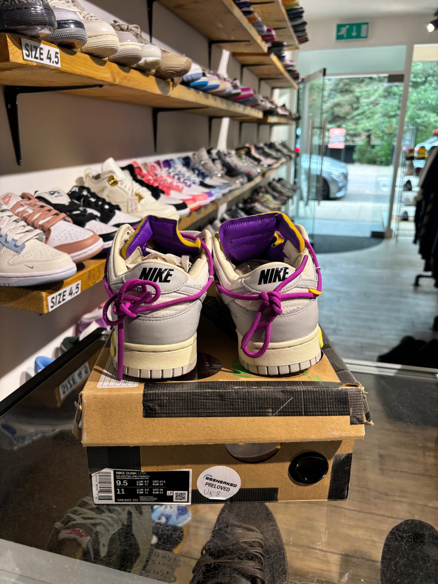 Off White Nike Dunk Low Lot 24 UK 8