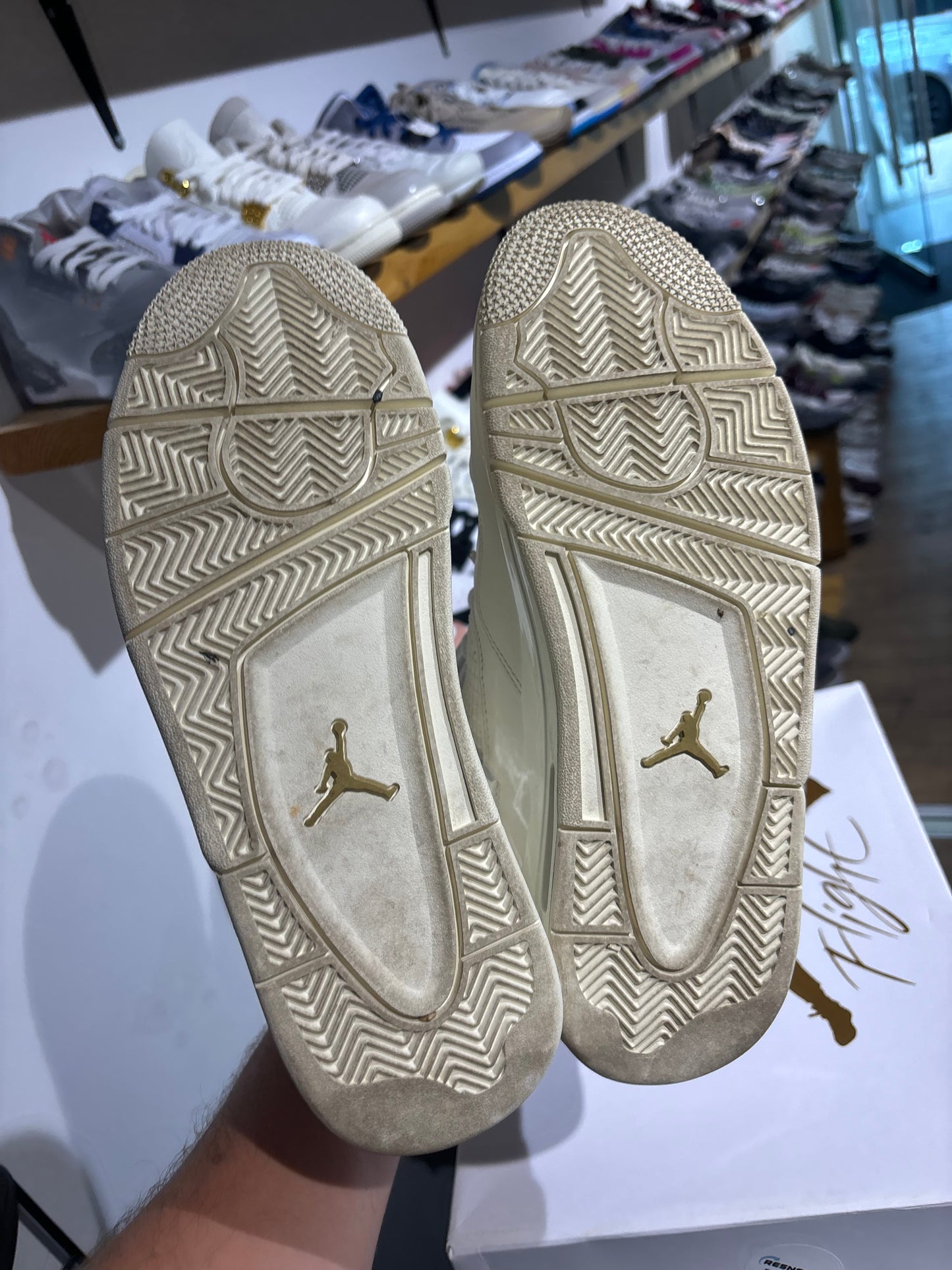 Nike Air Jordan 4 Metallic Gold (W) UK 8