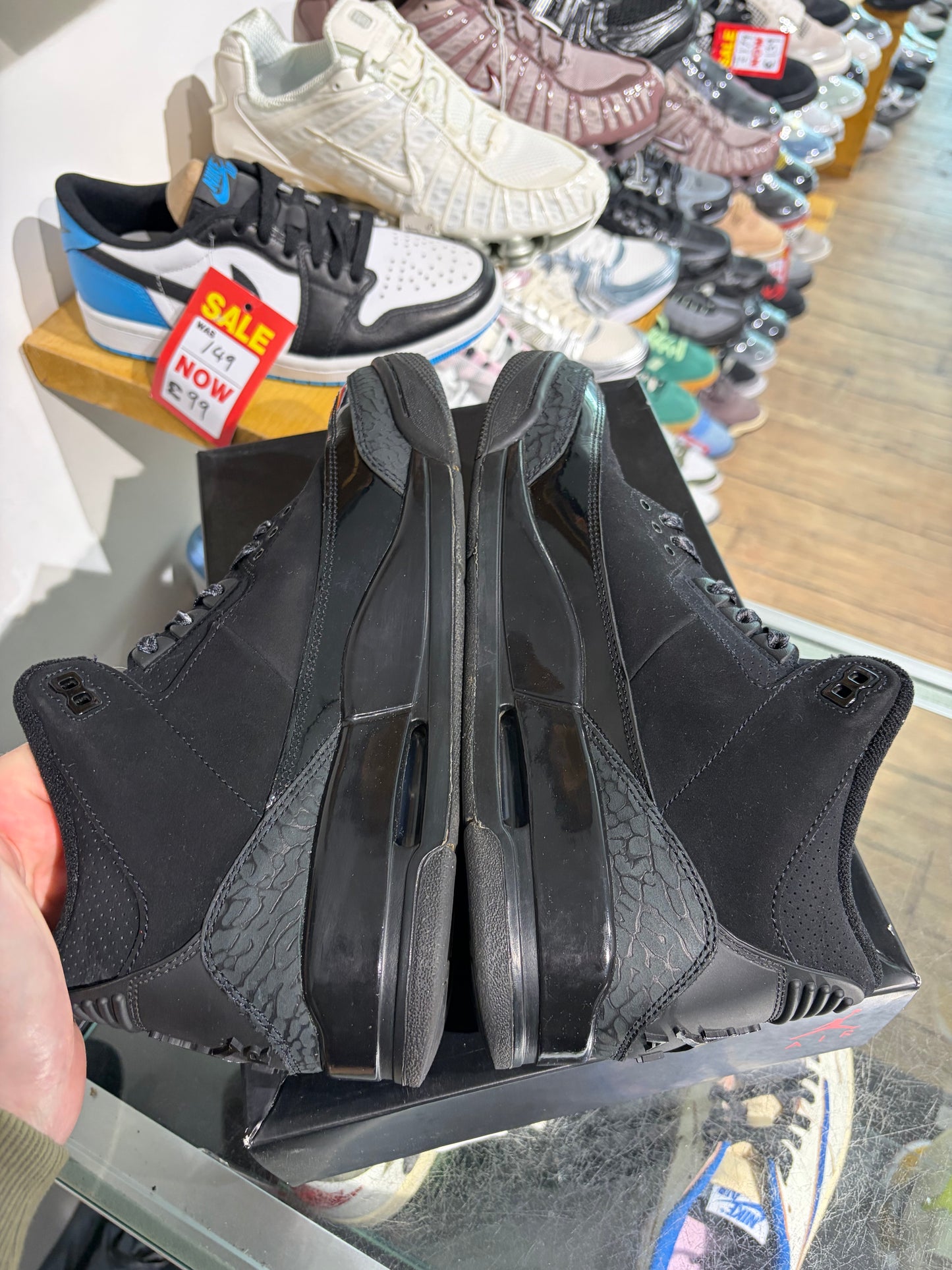 Jordan 3 Black Cat UK 8.5