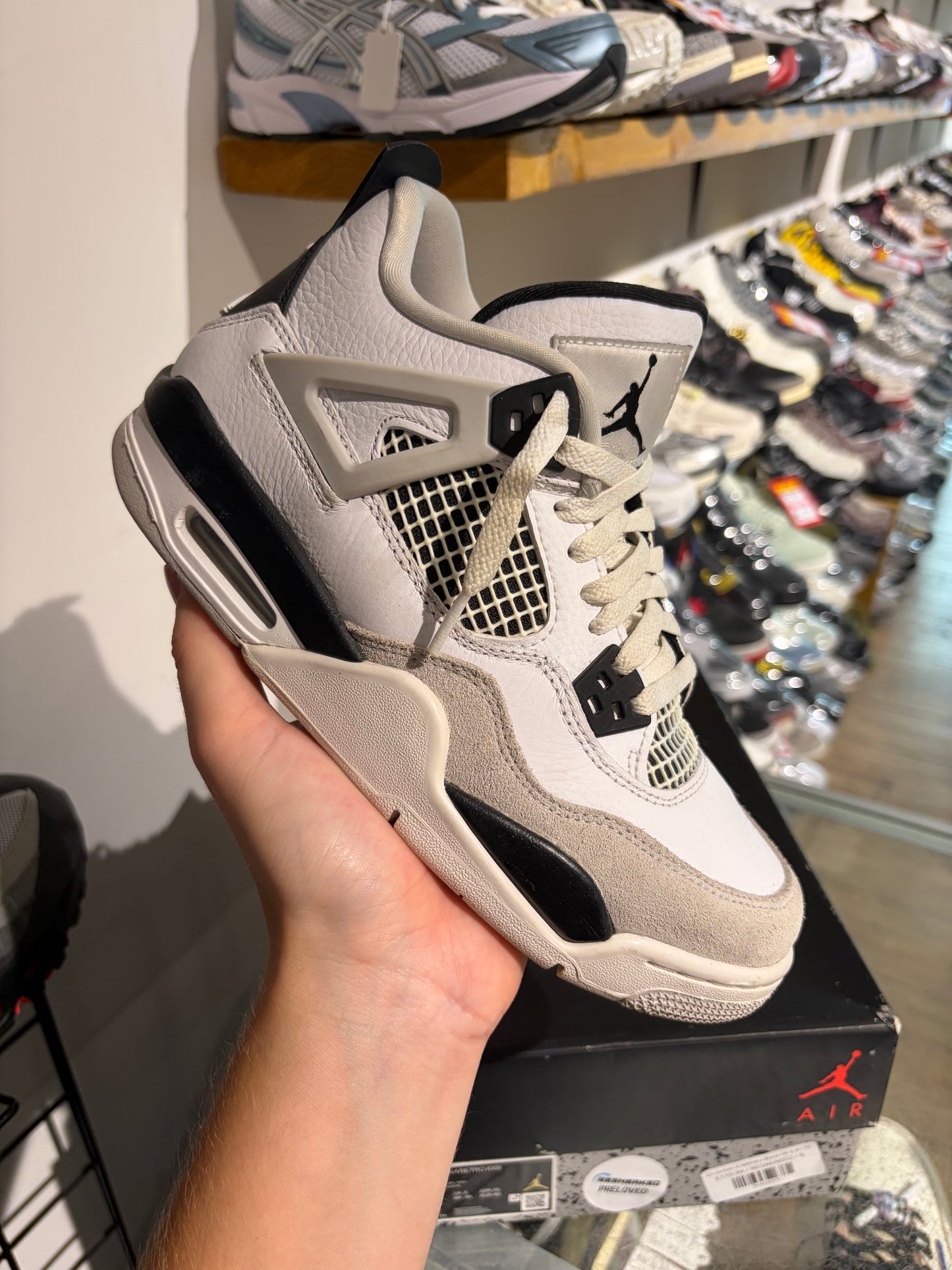 GS Jordan 4 Military Black UK 6 #179