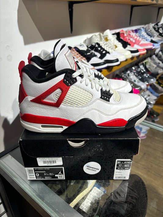 Air Jordan 4 Red Cement UK 8