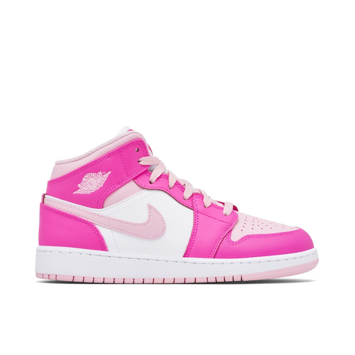 AIR JORDAN 1 MID FIERCE PINK (GS)