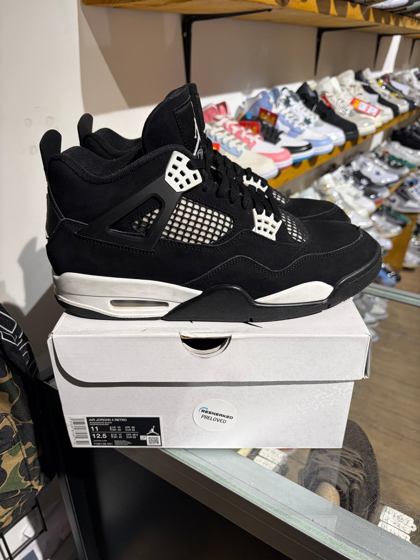 Jordan 4 White Thunder UK 10