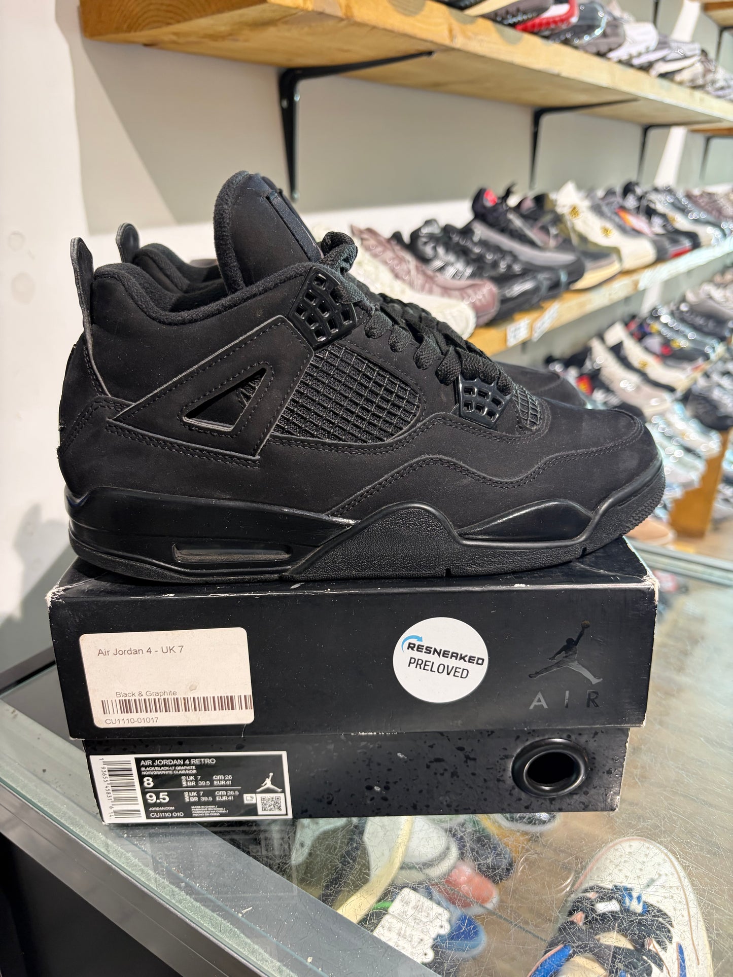 Jordan 4 Black Cat 2020 UK 7