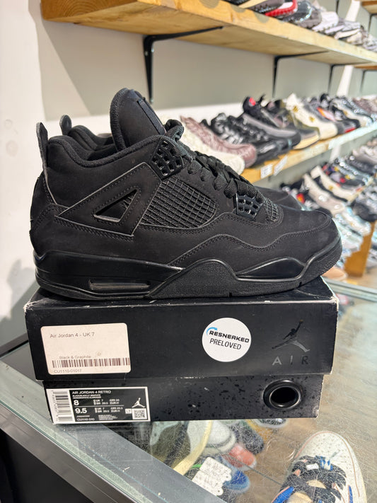 Jordan 4 Black Cat 2020 UK 7