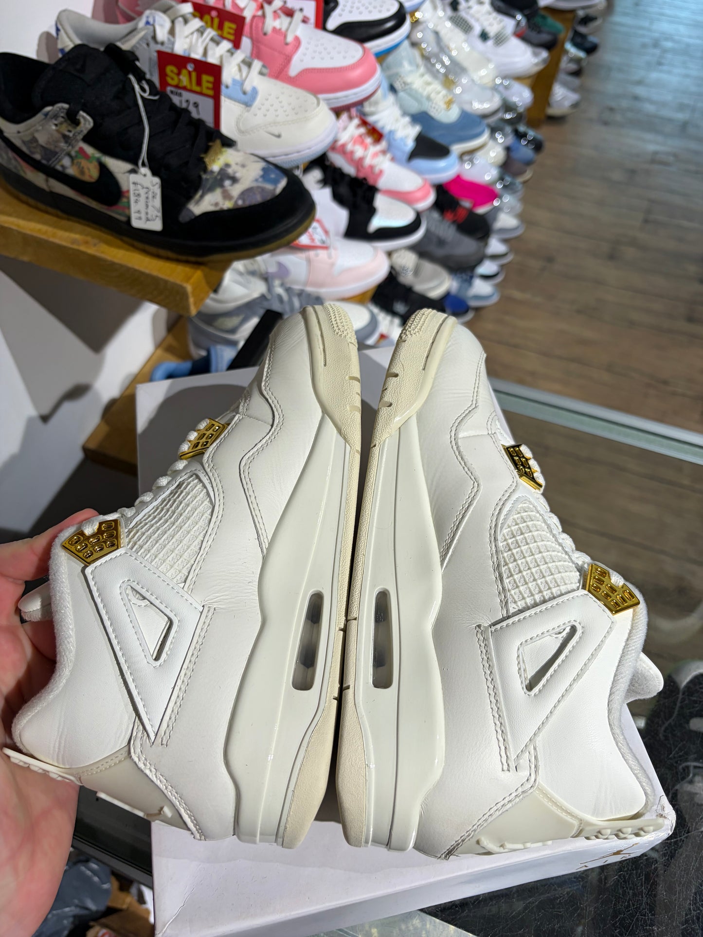 Nike Air Jordan 4 Metallic Gold (W) UK 5.5