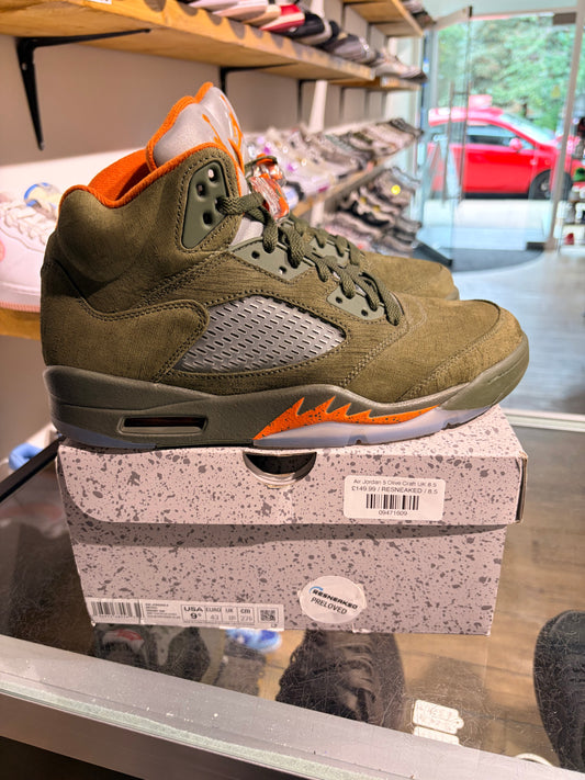 Air Jordan 5 Olive Craft UK 8.5