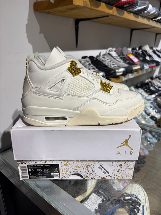 Jordan 4 Metallic Gold UK 6 #253