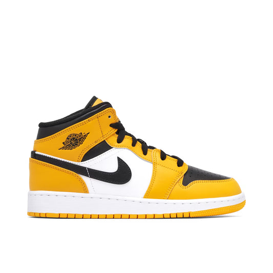 Air Jordan 1 Mid Reverse Yellow Toe Taxi (GS)
