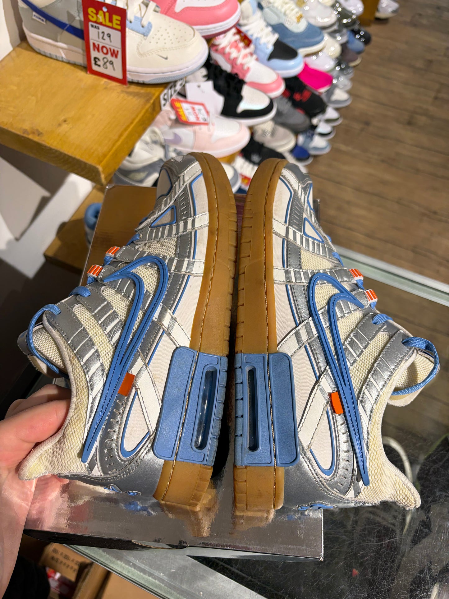 Nike x Off-White Rubber Dunk UNC UK 10