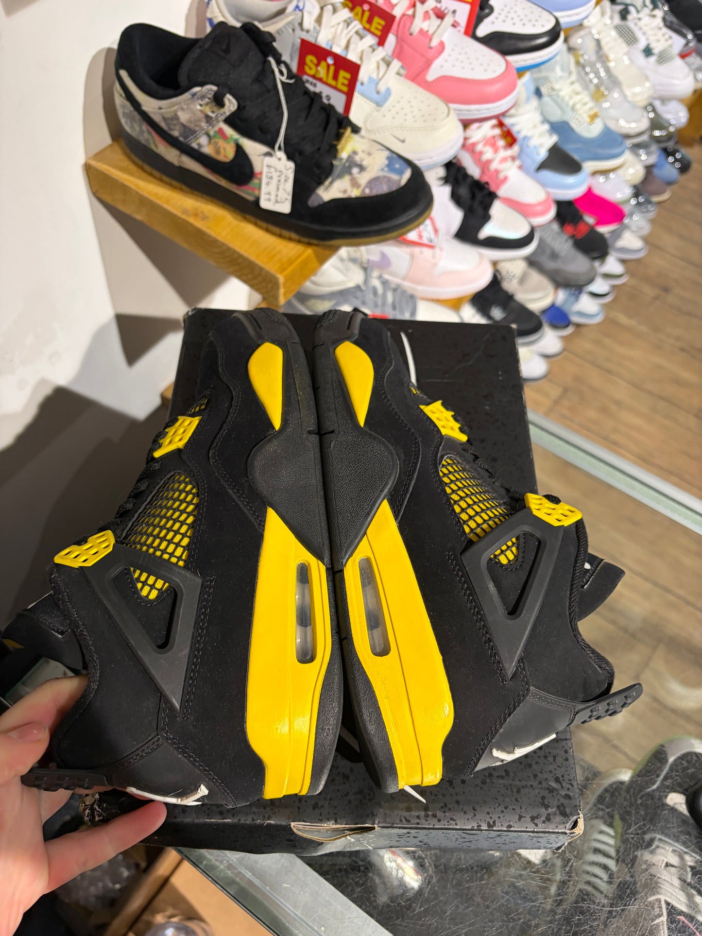Nike Air Jordan 4 Yellow Thunder UK 7