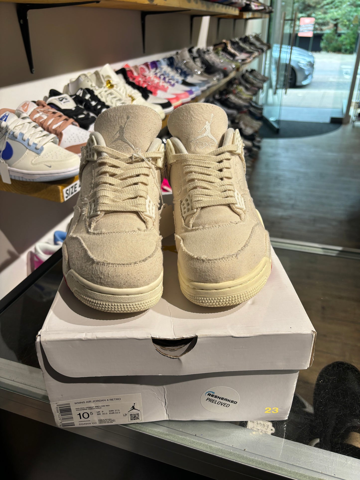 Jordan 4 Blank Canvas (W) UK 8