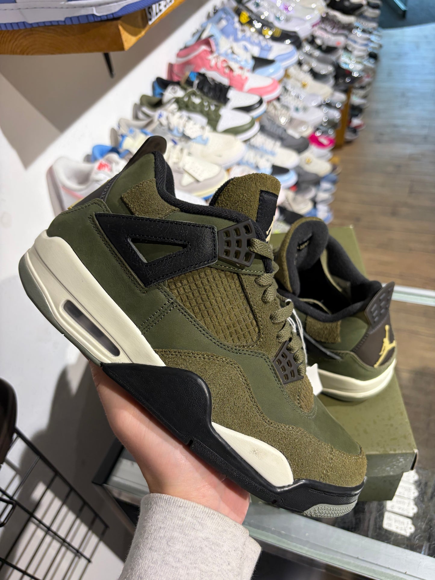 Air Jordan 4 Olive Craft UK 9