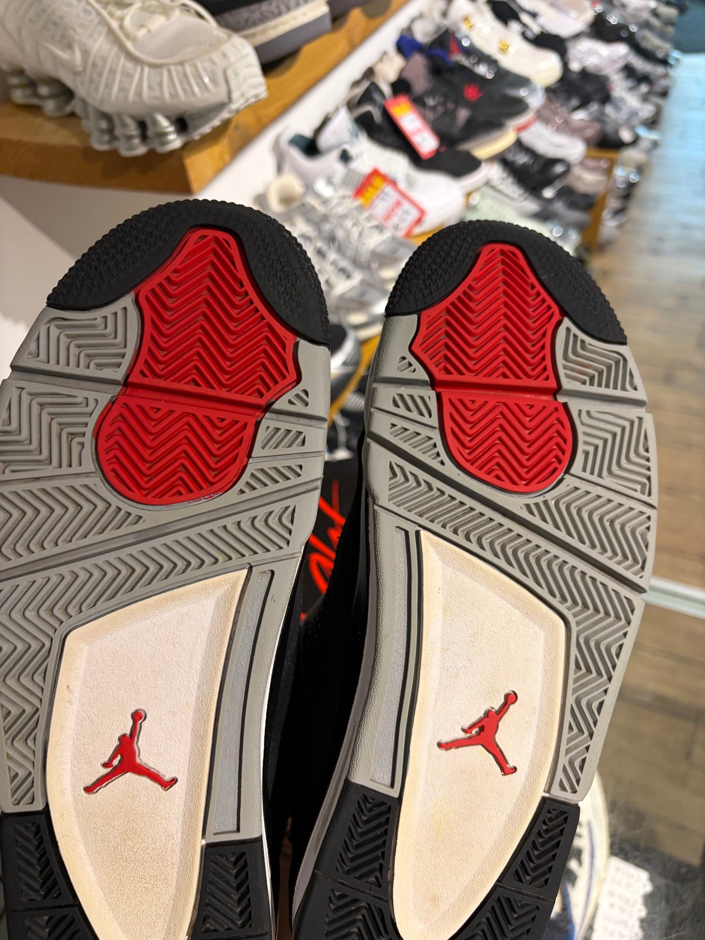 Jordan 4 Black Canvas UK 8.5 #225